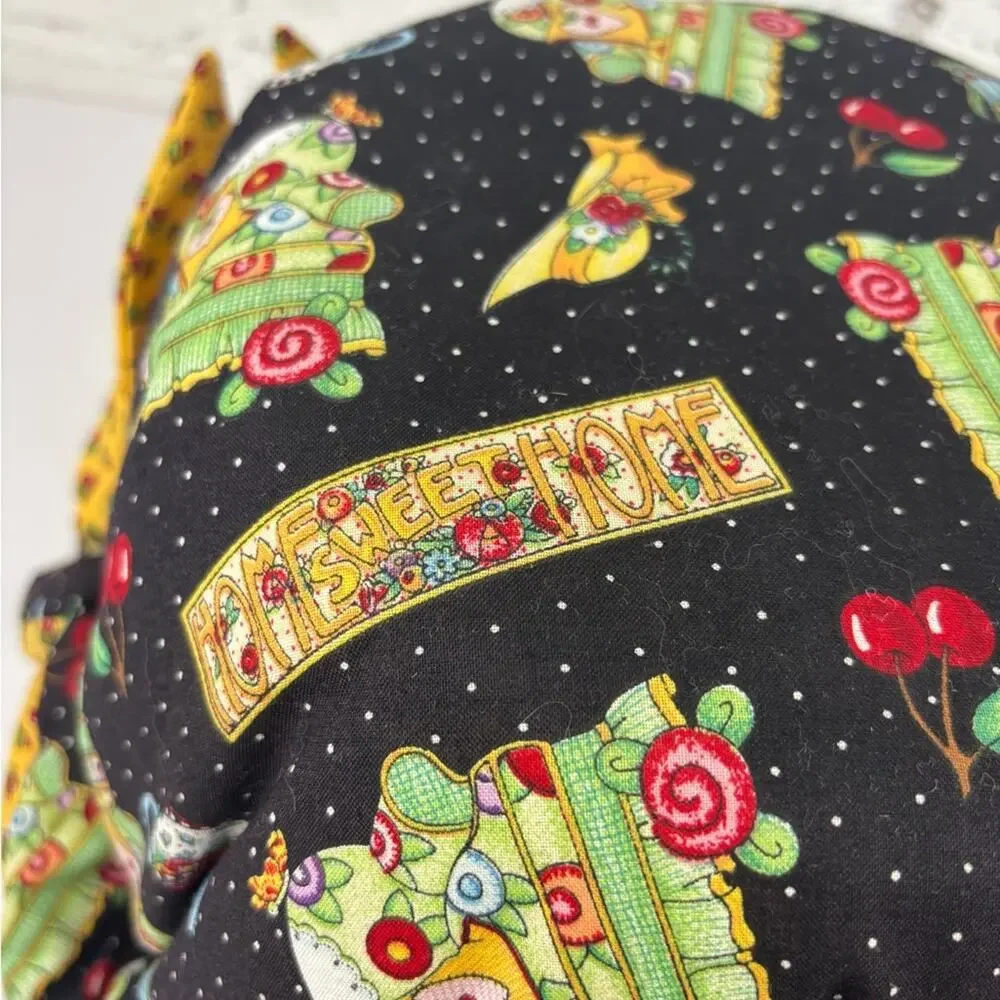 Vintage Y2K Mary Engelbreit Home Sweet Home Fabric Basket